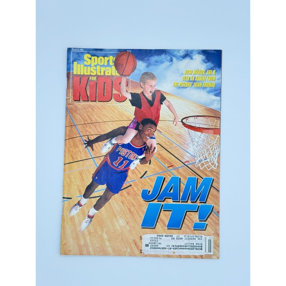 March 1992 Isiah Thomas Pistons Sports Illustrated for Kids cards b3.25